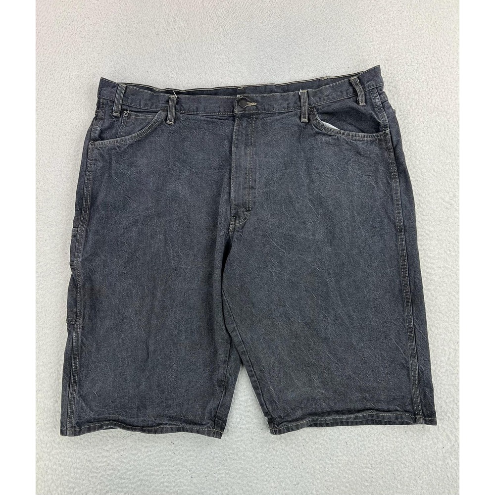 Dickies Cargo Shorts Mens 42 Gray Denim 13" Inseam Relaxed Work Utility